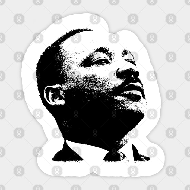 Martin Luther King Portrait  Pop Art Sticker by phatvo